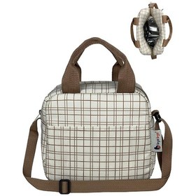 Resim Stylo Bye Bye Lunch Omuz Askılı Beslenme Çantası Ve Termos Yemek Taşıma Çantası Bej Bej 