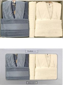 Resim Bornoz Takımı Blossom Happy Set Aile Seti 5 Parça Pembe 