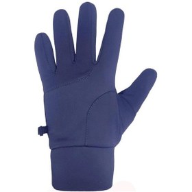 Resim Tam Parmak Softshell Dokunmatik Parmak Özellikli Eldiven Lacivert 