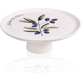 Resim The Mia Olivos Ayaklı Servis Tabağı 10x30 Cm Çok Renkli 