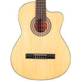 Resim Barcelona LC 3900 Cutaway Klasik Gitar - Natural 