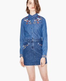 Resim THE Kooples Mavi Kadın Kot Etek XS 