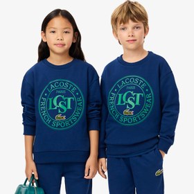 Resim Lacoste Classic Çocuk Mavi Sweatshirt 