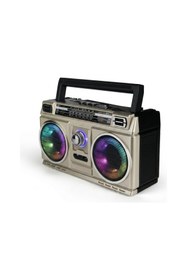 Resim FaroxTech Nostaljik Radyo | Bluetooth | RGB | Telefon - Bilgisayar Bağlantı | Şarjlı | FM/TV/AM/SW 