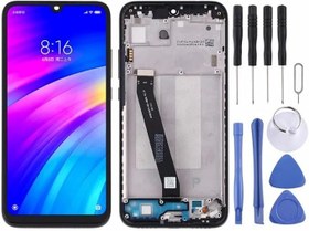Resim Xiaomi Redmi ile Uyumlu Redmi 7 Lcd Ekran Dokunmatik Full Çıtalı Siyah 