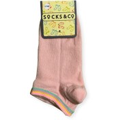 Resim socks&co Düz Renk Çocuk Patik Çorap 