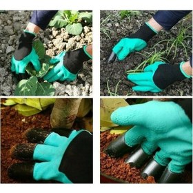 Resim Garden Genie Gloves Toprak Kazma Bahçe Eldiveni Evv-14042 