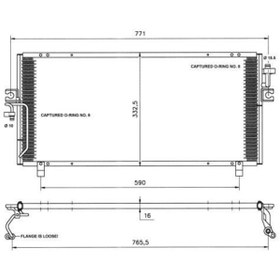 Resim Oris-Cni102016 Klima Köndenseri Nissan Primera P11 96 735X331X16 515165504 