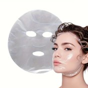 Resim 100 adet Whiteway Tek Kullanımlık Yüz Maskesi Levhaları - Ultra-İnce, Şeffaf Plastik Yüz Maskesi Kağıdı DIY Kişisel SPA Nemlendirici, Nemlendirici ve Canlandırıcı - Kolay Uygulama, Güç Gerektirmez 