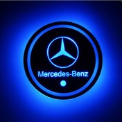 Resim Xiyyadms Mercedes Benz İçin Özel Tasarım Led Bardak Altlığı, Şık İç Mekan Aydınlatması Ve Dekorasyonu. 