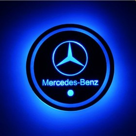 Resim Xiyyadms Mercedes Benz İçin Özel Tasarım Led Bardak Altlığı, Şık İç Mekan Aydınlatması Ve Dekorasyonu. 