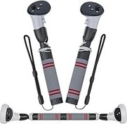 Resim VR Game Handle Accessories for Meta Quest 3/2/Pro Controllers, TanReginal Dual Handles Extension Grips for Oculus Quest 3/2/Pro, VR Gorilla Tag Long Arms/Stick Extension Grips for Beat Saber Golf Club 