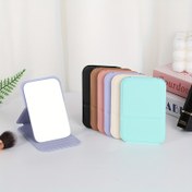 Resim Mini Taşınabilir Küçük Ayna, Öğrenciler için Taşınabilir Makyaj Aynası, Masaüstü, Ev ve Ofis Kullanımı için Katlanabilir Ayna 