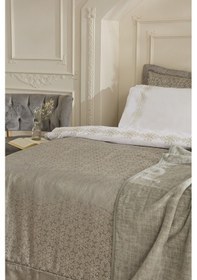 Resim Karaca Home Rosette 8 Parça Çift Kişilik Çeyiz Seti Antrasit Antrasit 