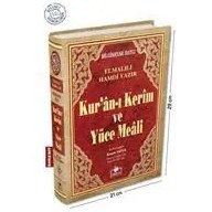 Resim Kuranı Kerim ve Yüce Meali Bilgisayar Hatlı Rahle Boy 
