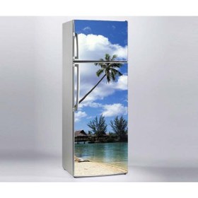 Resim 444magaza Buzdolabı Sticker Deniz Ev 