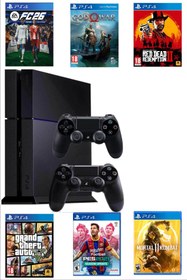 Resim Sony Playstation 4 Fat 500 GB Yenilenmiş Cihaz + 2. Ps4 Kol + 11 Dijital Oyun (Kırık Cihaz) 