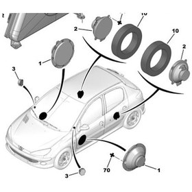 Resim Peugeot 206 206 Hoparlör Seti Ön Ve Arka Takım 