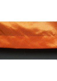 Resim Şanzelize Saten Model Turuncu Renk Tek Kanat Pileli Fon Perde Turuncu 