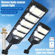 Resim Ultra Parlak 96/240 LED'li Solar Sokak Lambası, Dış Mekan Bahçe için, IP65, 3 Aydınlatma Modlu ve Uzaktan Kumandalı Solar Hareket Sensörlü Güvenlik Lambası, Alacakaranlık - Şafak, Bahçe, Ticari Sokak, Veranda, Teras, Garaj, Otopark - Noel Hediyesi | Cadılar Bayramı 