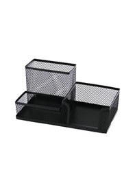 Resim 3 Bölmeli Metal Siyah Kalemlik - Notluk 5131 Diğer 