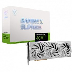 Resim MSI VGA GEFORCE RTX 4070 TI GAMING X SLIM WHITE 12G RTX4070 TI 12GB GDDR6X 192B DX12 PCIE 4.0 X16 (3XDP 1XHDMI) 