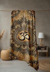 Resim Dijital Baskı Plaj Deniz Havlusu Modern Desenli Peştamal (80X160 cm) HVL0063 