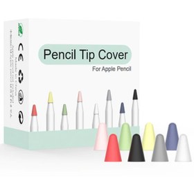 Resim Ally Mobile Pencil İçin Uyumlu 8 Karışık Renk Sessiz Silikon Uç Rz 