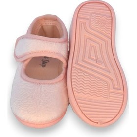 Resim Pudra Kız Çocuk Cırt Cırtlı Babet-f-739 Pudra 