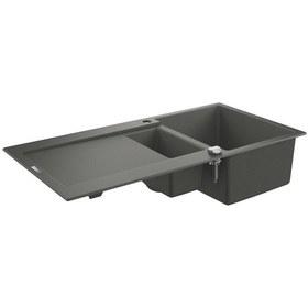 Resim Grohe K500 Kuvars Kompozit Eviye 60 -C 100 / 50. Granit Gri - 