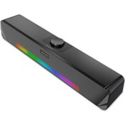 Resim Lenovo Thinkplus Masaüstü Bluetooth+Aux Soundbar Hoparlör Rgb Işıklı TS33-B 