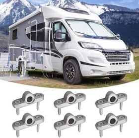 Resim RV Tente Duvar Deliği, Tente Duvar Delikleri Pimi - RV Duvar Tente Delik Pimli Koltuk - Tenteler, Karavanlar ve Karavanlar için Metal Malzeme Tente Montaj Aleti 