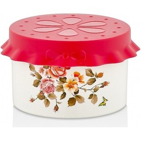 Resim Özmet Çiçek Desenli Küçük Boy Kavanoz 