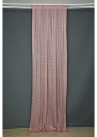 Resim Dar Etek Gül Kurusu Renk Hazır Dikilmiş Pileli Fon Perde 75x260 C Gülkurusu 