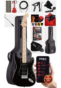 Resim Maxword Map-35bk Maple Klavye Ssh Profesyonel Elektro Gitar Seti 