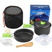 Resim Dancemonkey 2 Kişilik 8 Parçalı Açık Hava Tencere Seti - Yeşil Yeşil 