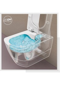 Resim Creavit Elegant Rim-Off Kanalsız Asma Klozet + Yavaş Kapanan Kapak 