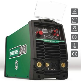 Resim Askaynak Tıg 315 Dc Pulse Hava Soğutmalı Argon Kaynak Makinesi Set 4 Metre 