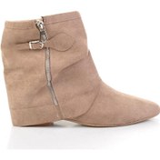 Resim Vizon Hakiki Deri Kadın Bot & Bootie K02678021002 Vizon 