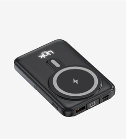 Resim Linktech Powerbank Wf27 - 10.000 Mah Çoklu Kablolu Ve Kablosuz Hızlı Şarjlı Powerbank - Kaliteli Taş Siyah 