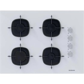 Resim Silverline Beyaz Cam Ankastre Set 3490 - CS5665W01 65CM Ocak - BO6501W01 