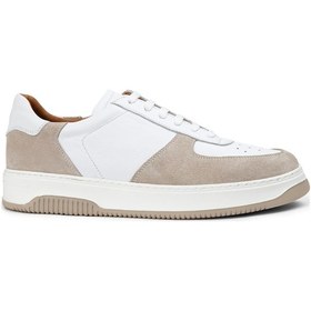 Resim Deery Hakiki Deri Bej Erkek Sneaker Ayakkabı - 01965Mbeje01 Bej 