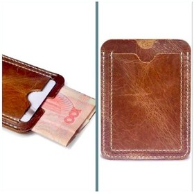 Resim Omeniv Deri El Yapım Vintage Tarz Para Kredi Kartı Cüzdanı Cüzdan Kahverengi 