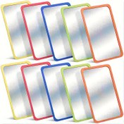 Resim Kırılmaz Mini Kare Ayna - 14.99cm x 9.91cm Akrilik Duvar Dekoru Koruyucu Filmli, Ev, Ofis, Sınıf için Kolay Yapıştırma - 10 Renkte DIY El Sanatları Malzemeleri 
