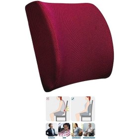 Resim Overpazar Sırt Yastığı Sırt Minderi Sandalye Yastığı Koltuk Sırt Minderi Ortopedik Minder Bel Minderi 