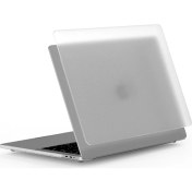Resim 13.3' Air (A1369/A1466) Macbook Ishield Cover Şeffaf Buzlu Mat Koruyucu Kılıf 