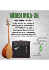 Resim Yonka B-142k-amp Amfili Kısa Sap Çınar Ağacı Kaliteli Saz Bağlama Seti 