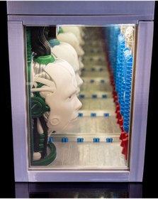 Resim TuransoyCraft 3 Boyutlu Robot Makinesi Masaüstü Lamba Robot Lamba Büyük Boy 26CM 