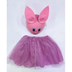 Resim Çocuk Gösteri Kostümü Pembe Tavşan 