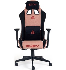 Resim Titanseat Fury Roseum Kumaş Oyuncu Koltuğu Gri - Pembe 